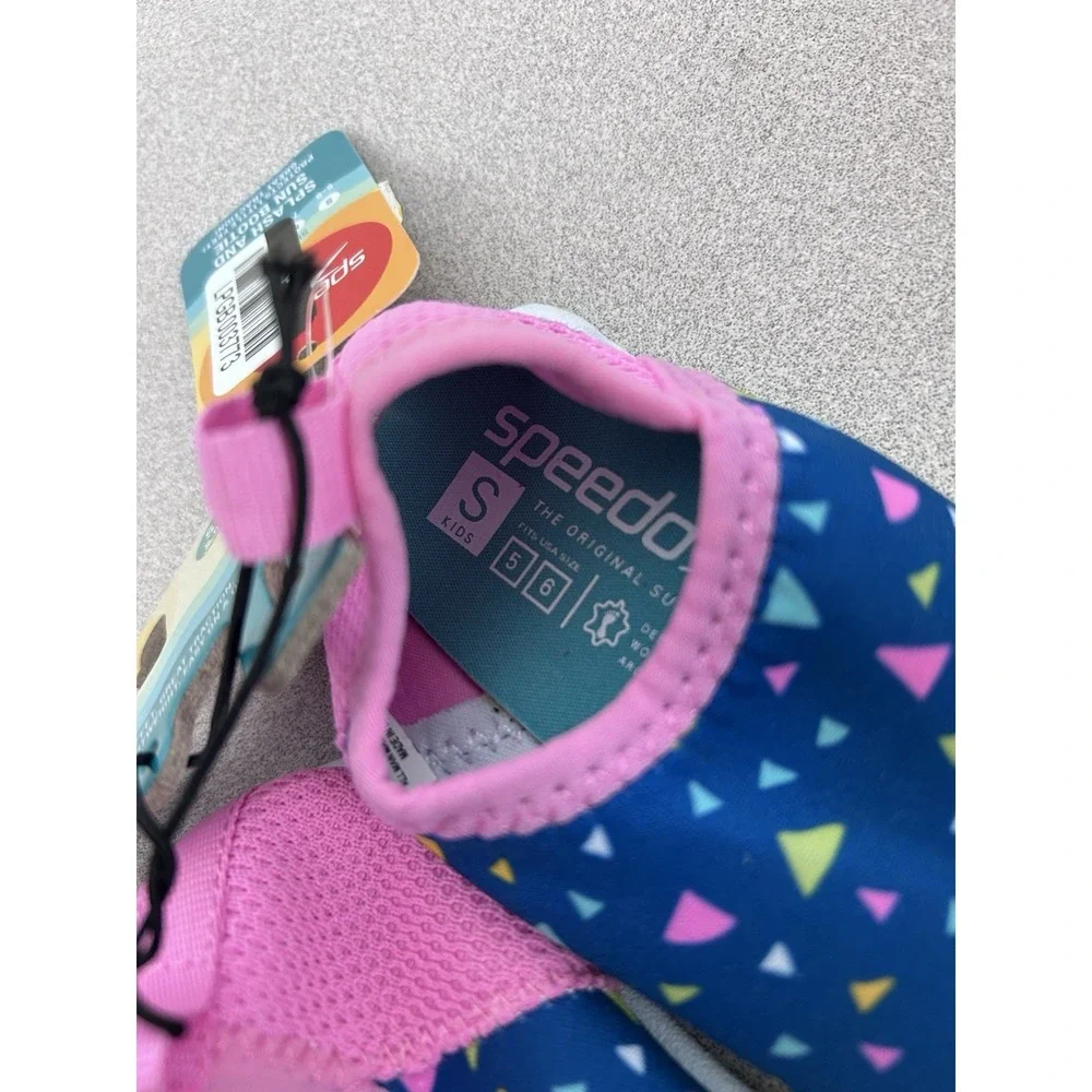 Speedo Splash And Sun Bootie Kids Size‎ Small S (5-6) Colorful Water Shoes